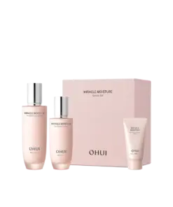 Bộ dưỡng ẩm OHUI Miracle Moisture Pink Barrier 2 món Basic