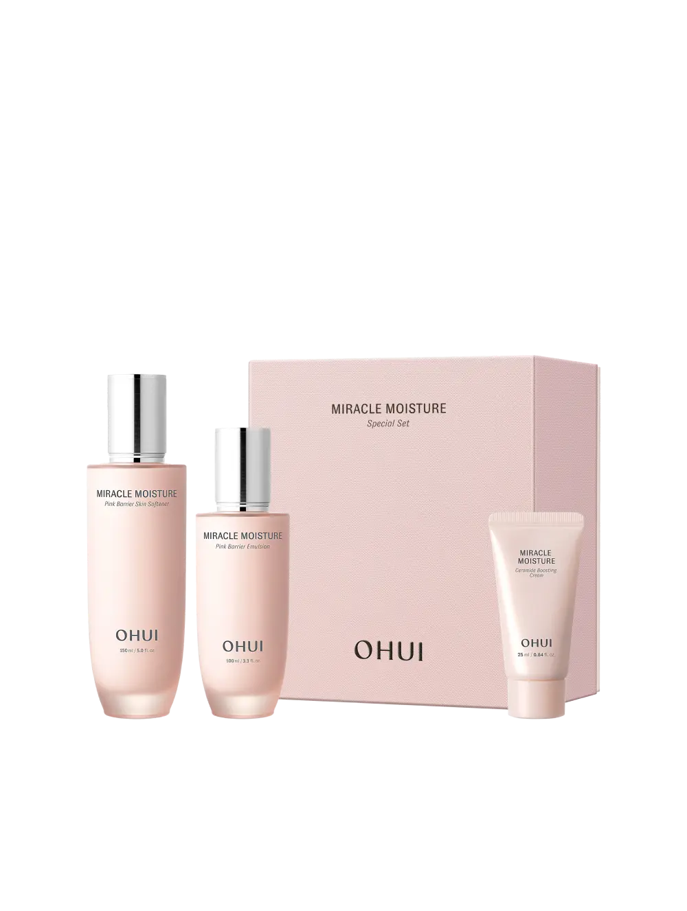 Bộ dưỡng ẩm OHUI Miracle Moisture Pink Barrier 2 món Basic Bộ dưỡng ẩm OHUI Miracle Moisture Pink Barrier 2 món Basic - Yêu Hàng Ngoại