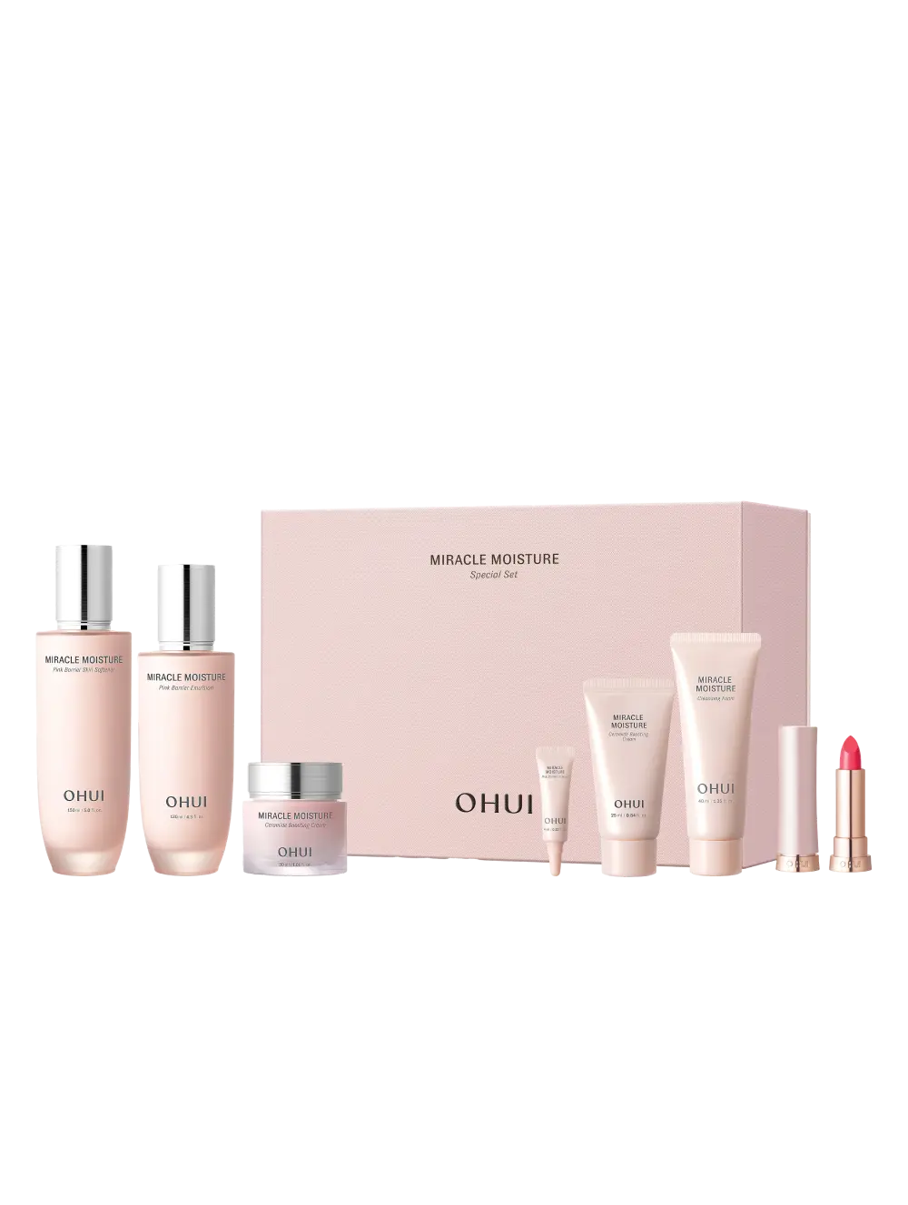 Bộ dưỡng da Ohui Miracle Moisture Pink Barrier 3 món Bộ dưỡng da Ohui Miracle Moisture Pink Barrier 3 món - Yêu Hàng Ngoại