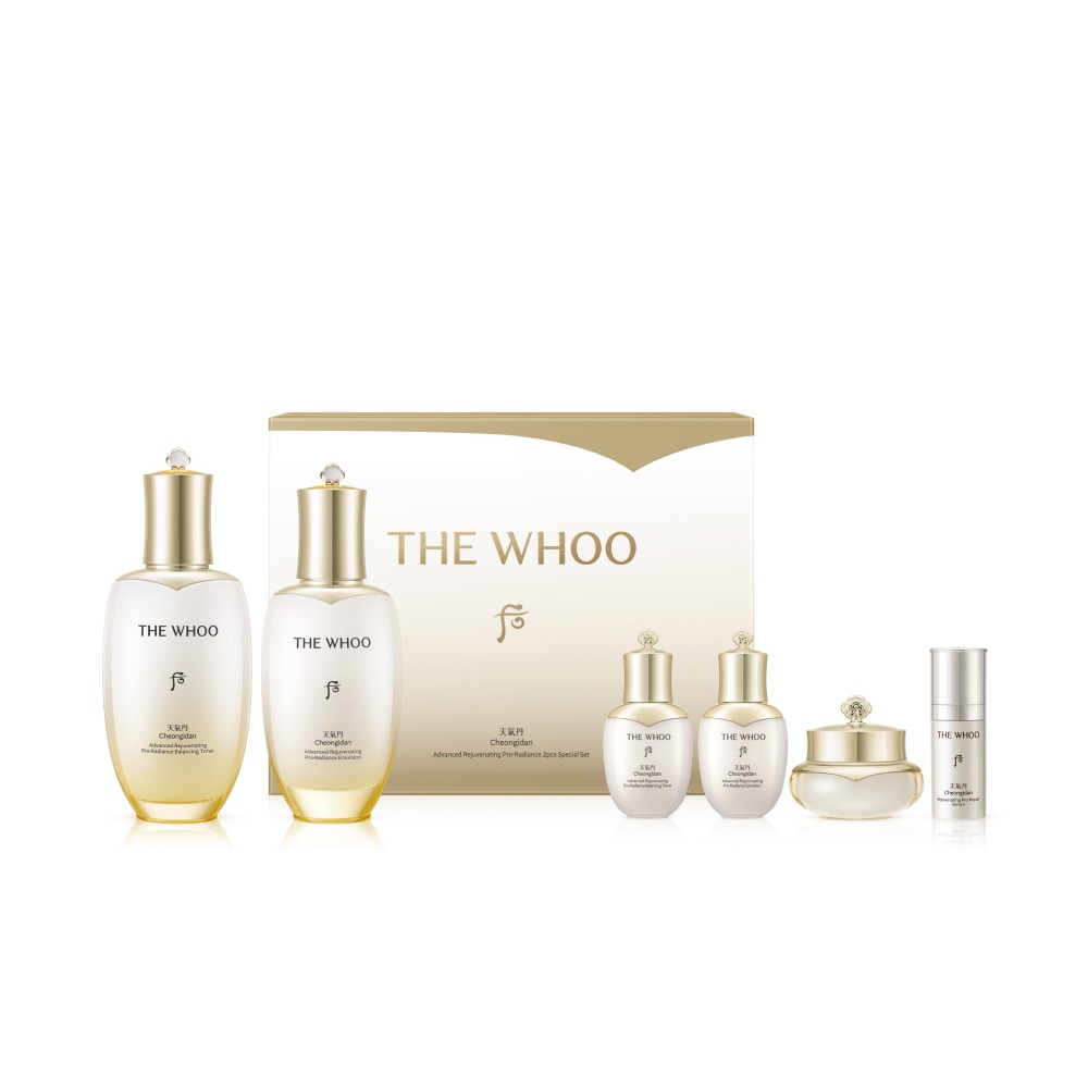 Bộ dưỡng THE WHOO Cheongidan Advanced Rejuvenating Pro-Radiance 2 món kèm mini Bộ dưỡng THE WHOO Cheongidan Advanced Rejuvenating Pro-Radiance 2 món kèm mini - Yêu Hàng Ngoại
