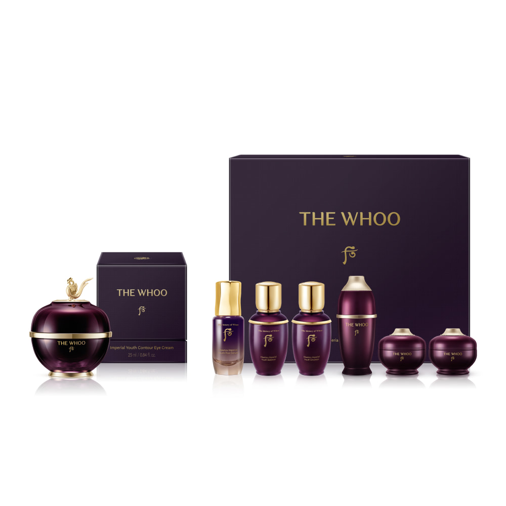 Bộ kem mắt THE WHOO Hwanyu Imperial Youth Eye Cream 25ml Special Set kèm 6 mini Bộ kem mắt THE WHOO Hwanyu Imperial Youth Eye Cream 25ml Special Set kèm 6 mini - Yêu Hàng Ngoại