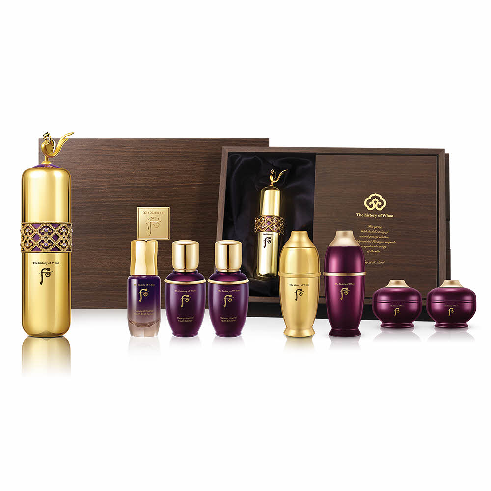 Bộ tinh chất THE WHOO Hwanyu Signature Ampoule 40ml Special Set kèm 7 mini Bộ tinh chất THE WHOO Hwanyu Signature Ampoule 40ml Special Set kèm 7 mini