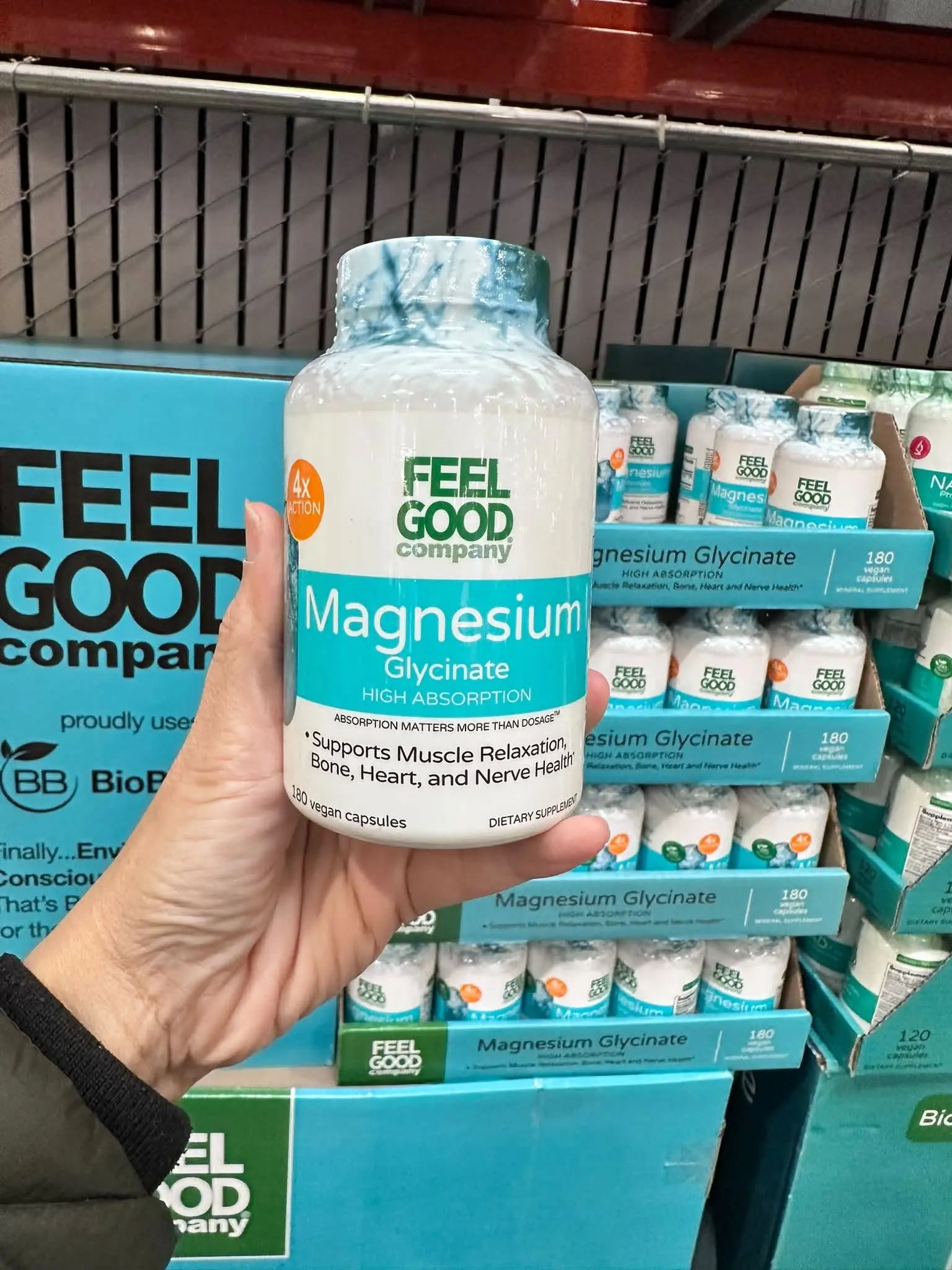 Viên uống Magie FEELGOOD Magnesium Glycinate 240mg 180 viên Viên uống Magie FEELGOOD Magnesium Glycinate 240mg 180 viên