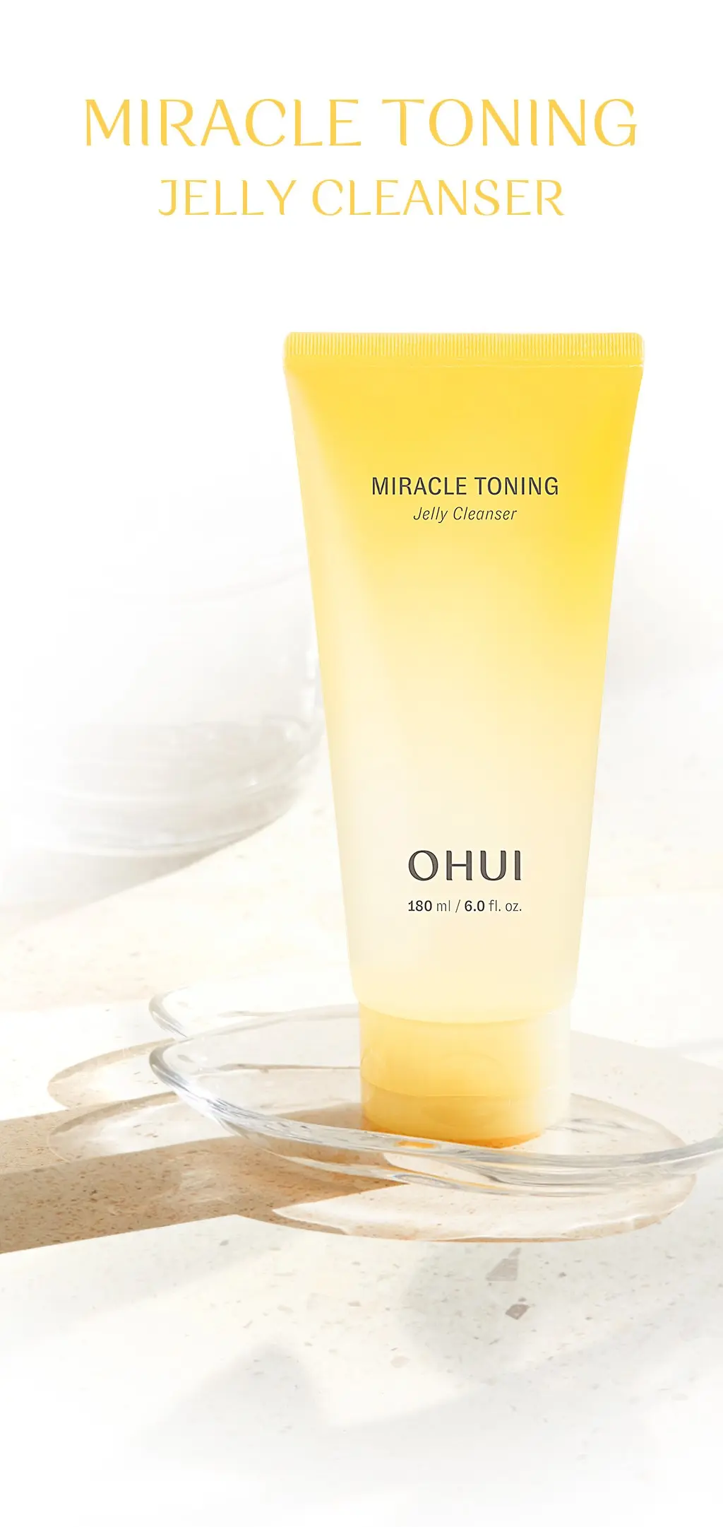 Gel rửa mặt O HUI Miracle Toning Jelly Cleanser 180ml Gel rửa mặt O HUI Miracle Toning Jelly Cleanser 180ml - Yêu Hàng Ngoại