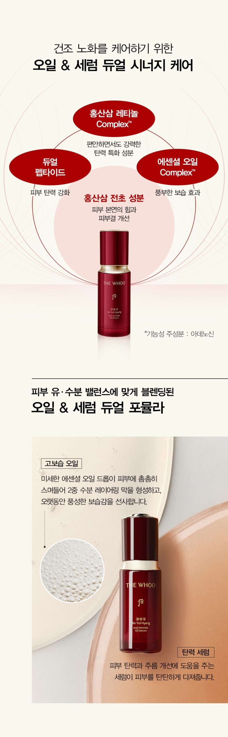 Serum dầu giảm nhăn THE WHOO Jinyulhyang Anti-Wrinkle Oil Serum 35ml Serum dầu giảm nhăn THE WHOO Jinyulhyang Anti-Wrinkle Oil Serum 35ml - Yêu Hàng Ngoại