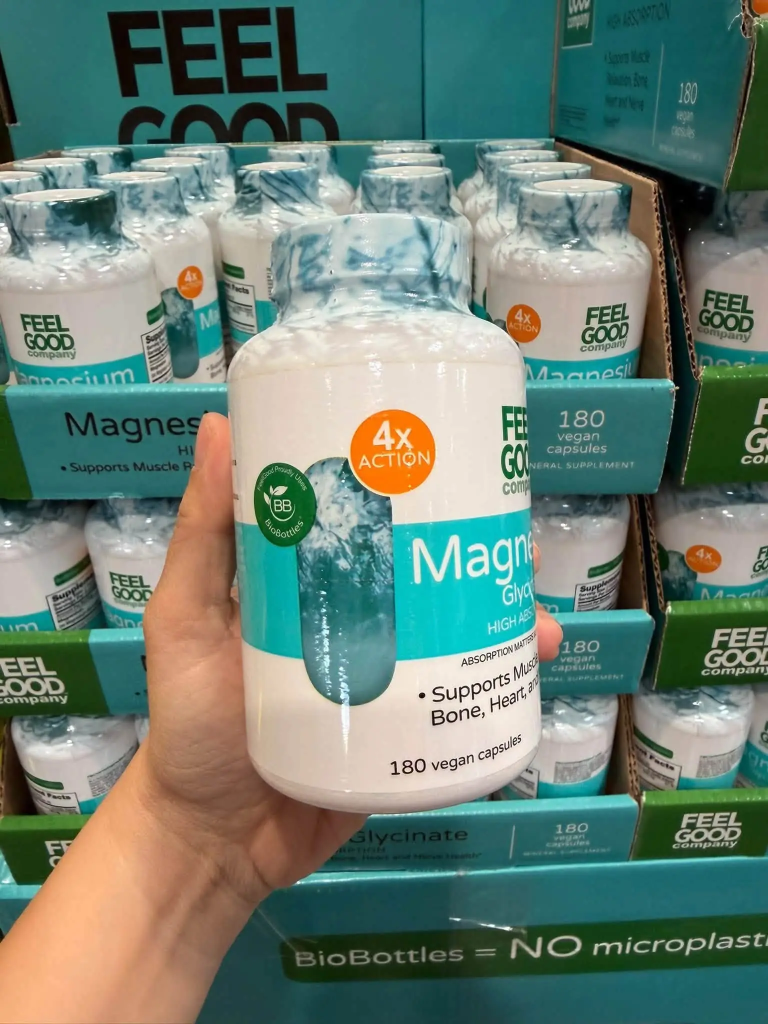Viên uống Magie FEELGOOD Magnesium Glycinate 240mg 180 viên Viên uống Magie FEELGOOD Magnesium Glycinate 240mg 180 viên - Ảnh 3