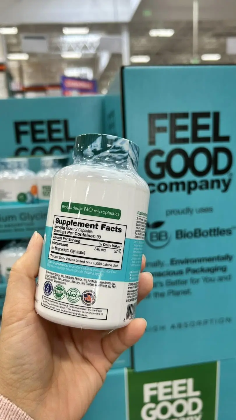 Viên uống Magie FEELGOOD Magnesium Glycinate 240mg 180 viên Viên uống Magie FEELGOOD Magnesium Glycinate 240mg 180 viên - Yêu Hàng Ngoại