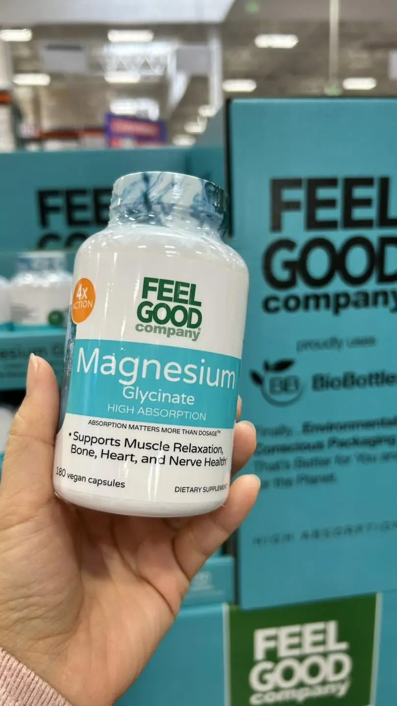 Viên uống Magie FEELGOOD Magnesium Glycinate 240mg 180 viên Viên uống Magie FEELGOOD Magnesium Glycinate 240mg 180 viên - Yêu Hàng Ngoại